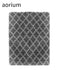 aorium Shaggy Moroccan Geometric Trellis Rug, Modern Rugs Carpets for Living Room Bedroom, Kids Dorm, Girls Baby Room Carpet, Dark Grey and White Rugs, Ultra Soft Large Area Rugs 5' x 8'